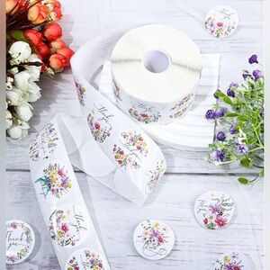 Wildflower Thank you stickers 1000pcs